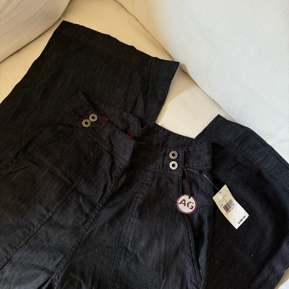 NWT AG Dark Denim High Waist Bell Bottom Jeans 28R